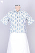 Khaadi Button- Down Top In Floral Block Print